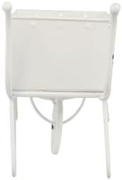 Decorative Wheelbarrow Planter, 11.5 Inch, Antique White - Image 5
