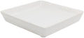 Square Ceramic Plant Saucer Tray 10 11 12 Inch White,12.4" OD x10.8 ID x1.4 Deep| Sturdy Heavy Duty Glazed Planter Drip Flower pots with Catch Basin for Indoor Outdoor Plants(12" White) by Unknown