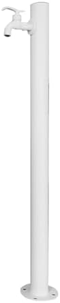 Outdoor Stainless Steel Garden Water Faucet Stand, Decorative Hose Holder & Fountain Dispenser, Ideal for Irrigation & Washing (90x12.5CM) by Unknown