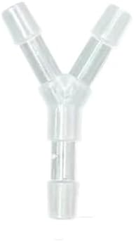 5Pcs Tee Connector Hose Barb Fitting Y Shaped Air Water Flow Splitter Plastic Tubing Joint For Drip Irrigation Aquariums Garden(5mm Y Tee 5pcs) by Unknown
