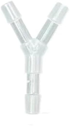 5Pcs Tee Connector Hose Barb Fitting Y Shaped Air Water Flow Splitter Plastic Tubing Joint For Drip Irrigation Aquariums Garden(5mm Y Tee 5pcs) by Unknown