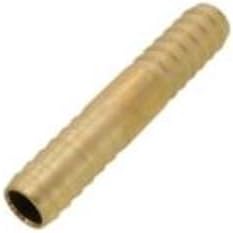 Three Pack - 1/2 Inch Brass Insert Coupling Connector, Brass Barbed Fitting for Waterlines, Plumbing and Irrigation Tubing, 1/2 Insert x 1/2 Insert Coupling - Image 2