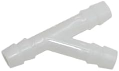 Hoses Connector 10mm 3 Way Manifold Y Connector Hose Garden Irrigation tee Barb drip Irrigation Fittings 300pcs(White) by Unknown
