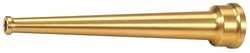Fire Hose Nozzle, 1-1/2 in, Brass by Unknown