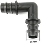10pcs 16mm Irrigation Barb Elbow Connector 90 Degree Adapter for 5/8" Hose Drip Tape - Durable ABS Reusableplastic - Image 2