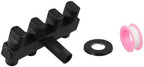 Solid Brass 4 Way Hose Splitter with Independent Shut Off Valves - Garden Water Manifold for Irrigation - Rust Resistant Adapter for Outdoor Faucet - 3/4 Inch Connection Silver(Black) - Image 6