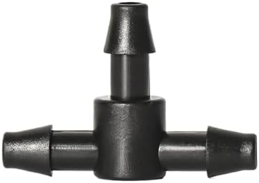 1/4" PVC Hose Barb Tee Connector Automatic Drip Irrigation Connectors Garden Watering System Water Pipe(500PCS TEE JOINT) by Unknown