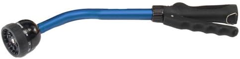 Dramm Kaleidoscope Rain Wand – 16” Touch-N-Flow with Trigger Shut-Off Valve & Lock, Gentle Shower Watering Wand for Plants, Hanging Baskets & Garden Beds – Blue by DRAMM