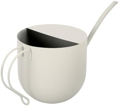 White Watering Can 50oz Stainless Steel for Indoor Plants by EPalace