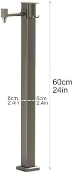 Outdoor Faucet Hose Stand - Freestanding Water Spigot for Garden & Patio - Rust-Resistant, Easy Installation, Perfect for Lawn Watering & Cleaning. - Image 6