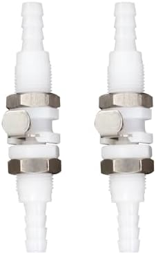 2Pcs 1/4" Plastic Panel Mounting Hose Barb Quick Connector Coupling by BBTUS