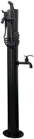 Outdoor Antifreeze Faucet Stand, Lockable Freestanding Hose Holder, Garden Water Column for Irrigation & Car Washing, Durable Landscape Water Feature by Unknown