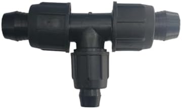 25 Pack 3/4" x 3/4" x 1/2" Easy Loc Reducing Tee – Drip Irrigation Fitting – Reusable Lock-Ring Fitting for 3/4” Poly Tubing – Leak-Proof & Tool-Free | A1-HT886 by DripWorks