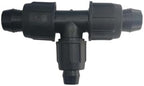 25 Pack 3/4" x 3/4" x 1/2" Easy Loc Reducing Tee – Drip Irrigation Fitting – Reusable Lock-Ring Fitting for 3/4” Poly Tubing – Leak-Proof & Tool-Free | A1-HT886 by DripWorks