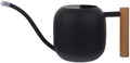 Long Spout Plant Watering Can 1.2l Stainless Steel with Wooden Handle by DEARMAMY