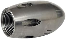 Stainless Steel Sewer Cleaning Nozzle 1" Female 130-170LPM Jetter Nozzle(150LPM) - Image 2