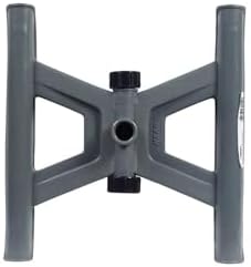 Quality Valve & Sprinkler Plastic Sled Base Sprinkler Stands, Flow-Through Design, 1/2 in. Female Threads, Gray, Above-Ground Sprinkler Support, 2 Pack - Image 2