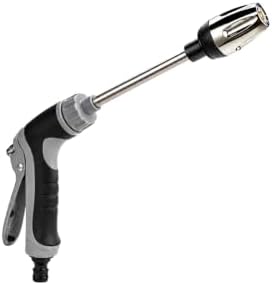 High Pressure Garden Hose Nozzle with 360° Rotating Head, 4 Spray Modes, Pressure Washer Hose Attachment for Car Washing by Unknown