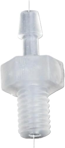 10 Pcs M6 to 2mm PP/PE Hose Connector, Straight Barb Adapter for Irrigation Tubing, Aquarium Air Pump, Water Pipe Joint(M5-2.4mm,25 pieces) by Unknown