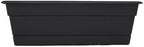 Bloem Dura Cotta 30" Plastic Window Box Planter with Saucer, Black, 3-Pack - Image 3