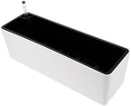 Happyyami 1set Self-Watering Flower Pot Base Automatic Indoor Planter for and Vegetables Design Water Level Indicator for Home and Balcony Gardening by Happyyami