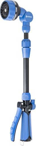 20-Pack Corvid Adjustable Front Trigger Garden Watering Wand, 19-24 Inch Telescoping Hose Nozzle with 8 Spray Patterns, Thumb Control, Lightweight Plastic Design for Precise Watering, Cleaning by Unknown