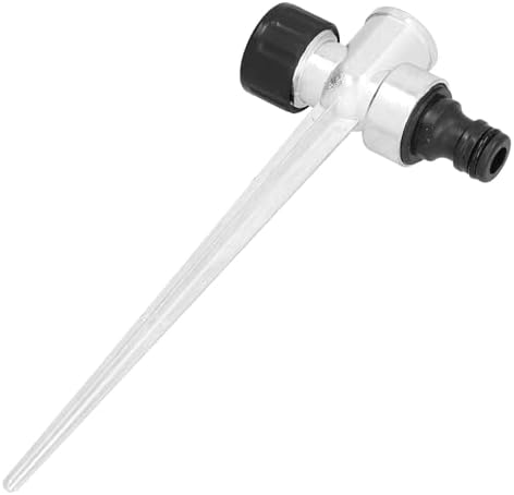 5PCS Lawn Sprinkler Spike,Connector Base for Yard,Metal Watering Zinc Alloy Water Thru,Impact Head,Heavy Duty Adjustable Coverage Nozzle,1/2inch Female Thread Side External - Image 5
