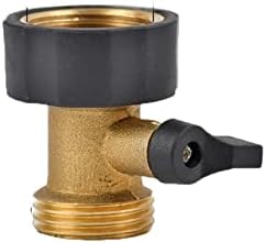 3/4 Inch 2/4-Way Brass Garden Hose Splitter Garden Tap Y-Type Watering Connector Distributor for Outdoor Faucet (Color : A) by Unknown