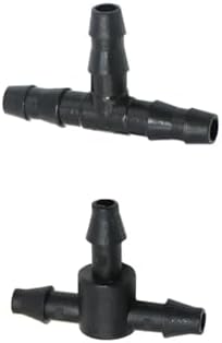 4/7 Hose Tee Connector Water Splitter 1/4" Garden Irrigation Barb Drip Fittings 1000 Pcs(B) - Image 3