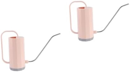Toddmomy 2pcs Watering Can Outdoor Water Can Long Spout Indoor Mister Slim Irrigation Plant Watering Water Jug Shape Garden Gooseneck Kettle Drip Handle Cactus Houseplant Containers Pink - Image 6