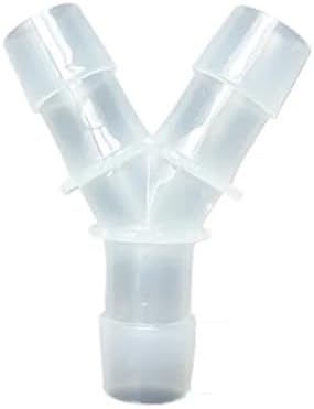 5Pcs Tee Connector Hose Barb Fitting Y Shaped Air Water Flow Splitter Plastic Tubing Joint For Drip Irrigation Aquariums Garden(20mm Y Tee 5pcs) by Unknown