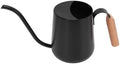 Stainless Steel Watering Can with Long Spout Beech Wood Handle 1000ml for Indoor Plants s Garden (Black) by OVAQUIXI
