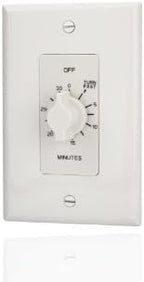 TORK A530MW Spring-Wound in-Wall Twist Timer with 30-Minute Length and White Faceplate, for Automatic Shutoff of Fans or Lights - Image 4