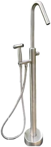 304 Stainless Steel Freestanding Vertical Garden Water Column Hose Stand with Double Faucet for Irrigation and Car Wash by Unknown