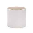 D'vine Dev Plastic Planter Pot with Saucer, 8 in, Oatmeal, 74-X-H-1 by DvineDevPlanterPotsandStand