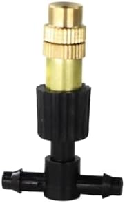 Irrigation System forgarden 10-100PCS Adjustable Brass Spray Nozzles with 1/4” Tee Joint for Garden Lawn 4/7mm Hose Misting Watering Sprinkler Garden Sprinkler(Gold 30PCS) by Unknown