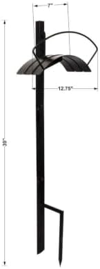 Freestanding Metal Hose Holder Post With Weather‑Resistant Coating, Holds Up To 125 Ft Garden For Backyard Patio Outdoor Storage - Image 3