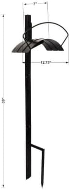 Freestanding Metal Hose Holder Post With Weather‑Resistant Coating, Holds Up To 125 Ft Garden For Backyard Patio Outdoor Storage - Image 3