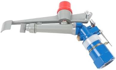 Large Area Farm Irrigation Sprinkler 114-131ft Spray Diameter, 360° Rotating Irrigation Spray Gun 1.2Inch Aluminum Alloy Impact Sprinkler for Lawn Garden Orchard Agriculture Yard Watering - Image 7