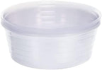 MECCANIXITY Plant Pot Saucer 14 Inch Plastic Round Flower Drip Tray for Indoor Outdoor, Clear Pack of 20 by MECCANIXITY