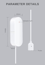 UseeLink WiFi Water Sensor, Smart Water Leak Detector, 100dB Adjustable Alerts & App Smart Push, IP67 Waterproof, Wireless Detector for Kitchen, Bathroom, Basement, No Hub Required - Image 3