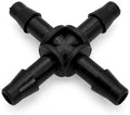 Antelco 40445 4-Way Cross Connector .16" (1/4") Barb, Drip Irrigation Fitting for 1/4" (0.16") drip tubing, UV Resistant (50-Pack) by Unknown