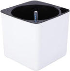 Kisangel Planter Plastic with Double Layer Design Self Watering Flower Pot Large Capacity Square and Detachable Inner Pot for Weather Condition Indoor and Outdoor Plants by Kisangel