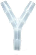 5Pcs Tee Connector Hose Barb Fitting Y Shaped Air Water Flow Splitter Plastic Tubing Joint For Drip Irrigation Aquariums Garden(10mm Y Tee 5pcs) by Unknown