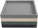 Plant Trays Plant Watering Pallet Imitation Cement, Indoor Outdoor Square Planter Drip Trays Flower Pots Saucers(Green,XXX-Large) - Image 3