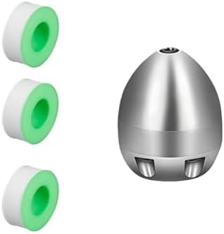 40L~110L G1/2 Inch Sewer Jetter Nozzle Stainless Steel Pipeline Cleaning Tools High Pressure Machine Accessories(Light Grey,80LIMin) by Unknown
