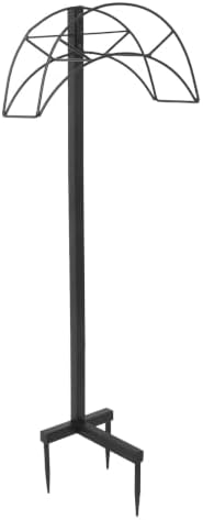 Lurrose Heavy Duty Metal Garden Hose Holder Stand for Outdoor Use Freestanding Iron Water Hose Storage Rack with Effortless Installation and Tangle Prevention by Lurrose