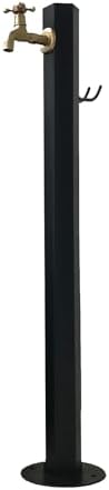 Freestanding Garden Water Column - Outdoor Frost-Resistant Faucet Dispenser, Stylish Hydrant Fountain for Irrigation, Sturdy Hose Holder with Faucet (Gray) by Unknown