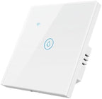 Zigbee Smart Water Heater Switch, Glass Touch Panel,No Neutral line Needed and Neutral line Needed Dual Mode,ZigBee Hub Required, EU, 20A by ngnsky