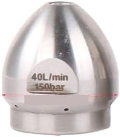 1/2 High Pressure Cleaning Machine Sewer Nozzles, Sewer Pipe Dredging Head Nozzle(40L 150bar-ds1) by Unknown